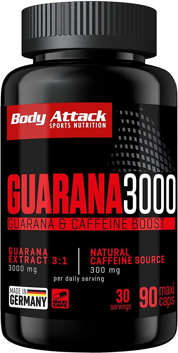 Body Attack Guarana 3000, 90 kapslí, rostlinný extrakt z guarany