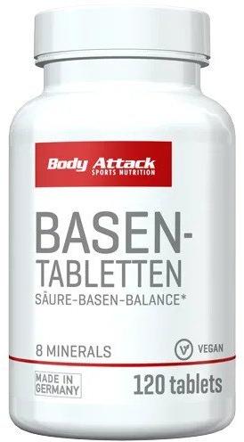 Body Attack Basen Tabletten 120 tablet, minerální komplex pro normální acidobazický metabolismus