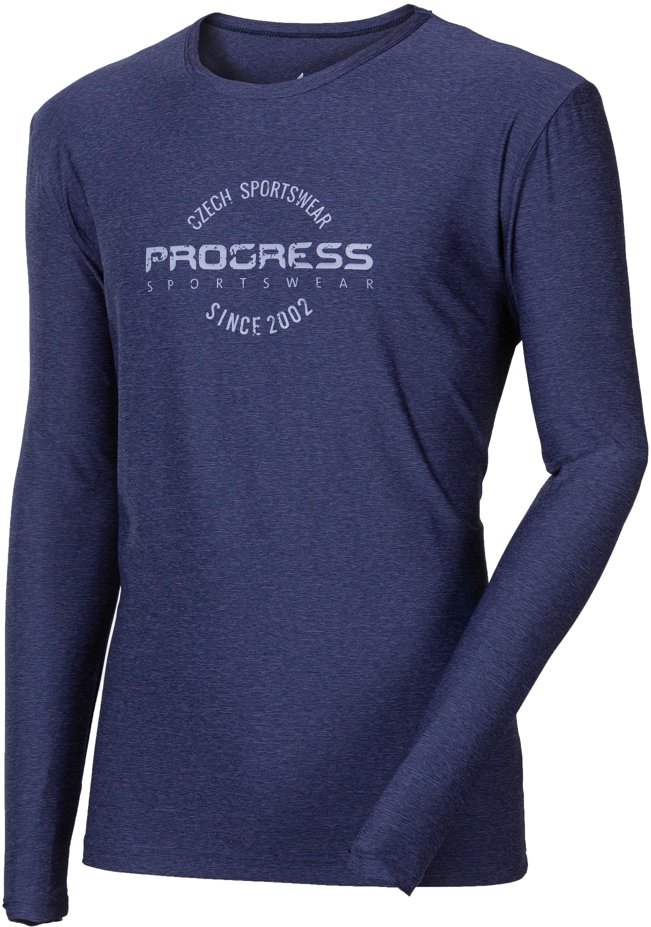 Pánské sportovní triko Progress Patrick tm.modrý melír