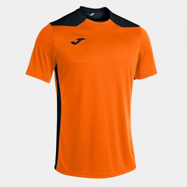Joma Championship VI Short Sleeve T-Shirt Orange Black XXS