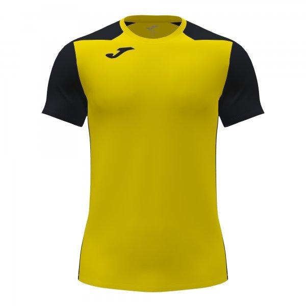 Joma Record II Short Sleeve T-Shirt Yellow Black 2XL
