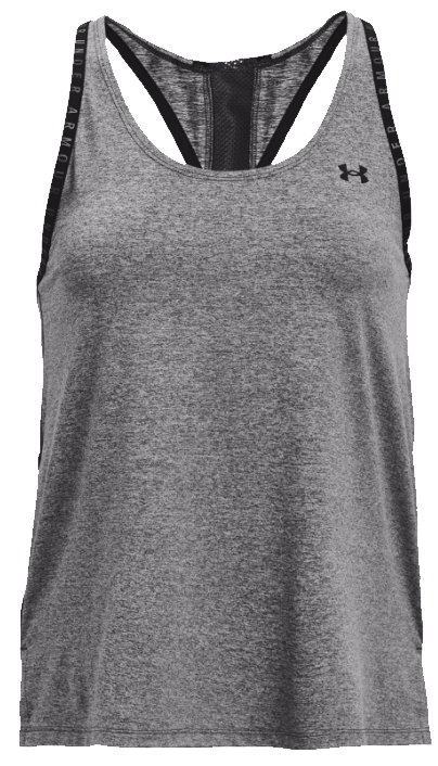 Under Armour Knockout Mesh Back Tank-GRY S