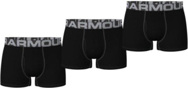 Under Armour Charged Cotton 3in 3 Pack-BLK XS