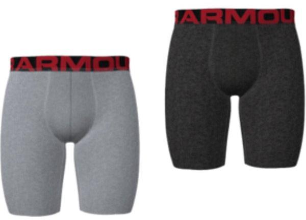 Under Armour Tech 9in 2 Pack-GRY S