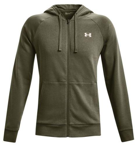 Under Armour Rival Cotton FZ Hoodie-GRN L