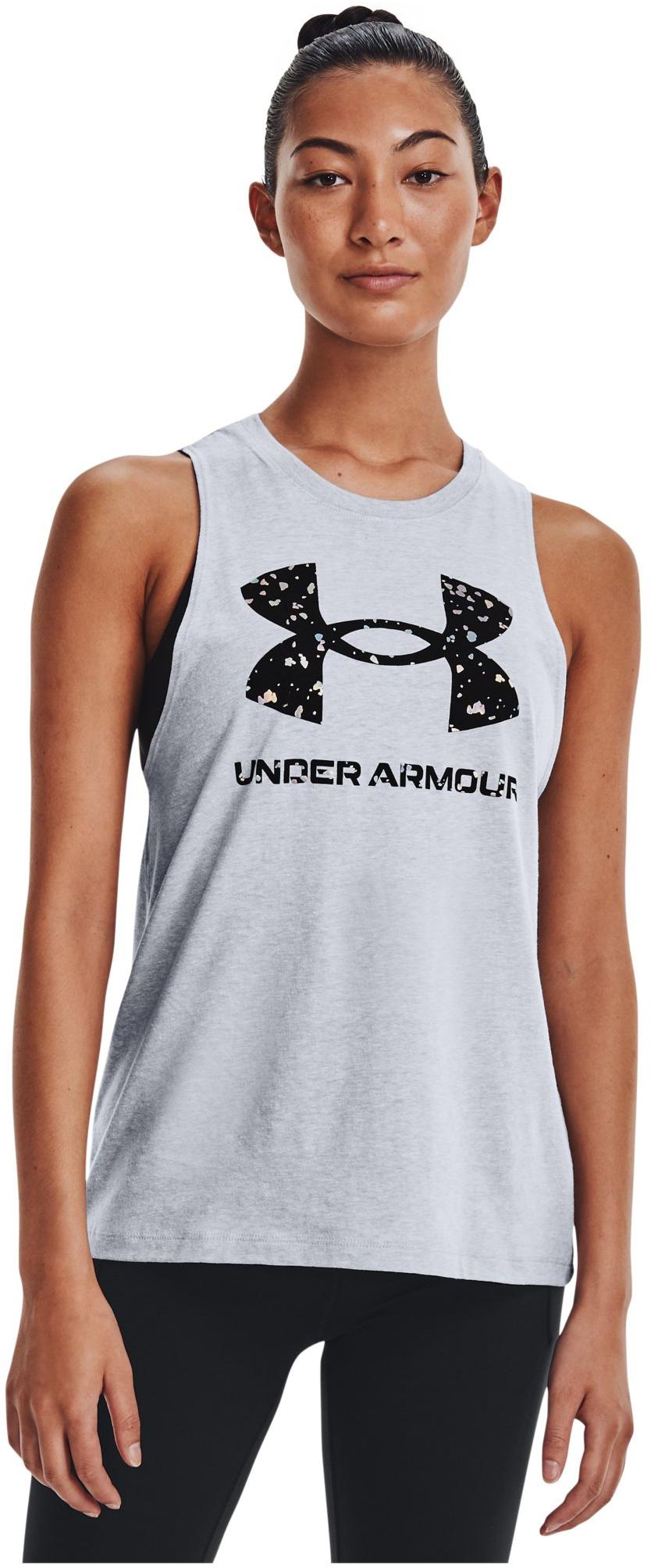 Under Armour Live Sportstyle Graphic Tank-GRY L