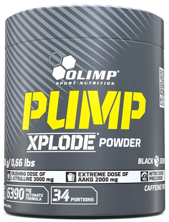 Olimp Pump Xplode 300g, předtréninková vasodilatační směs bez kofeinu a kreatinu