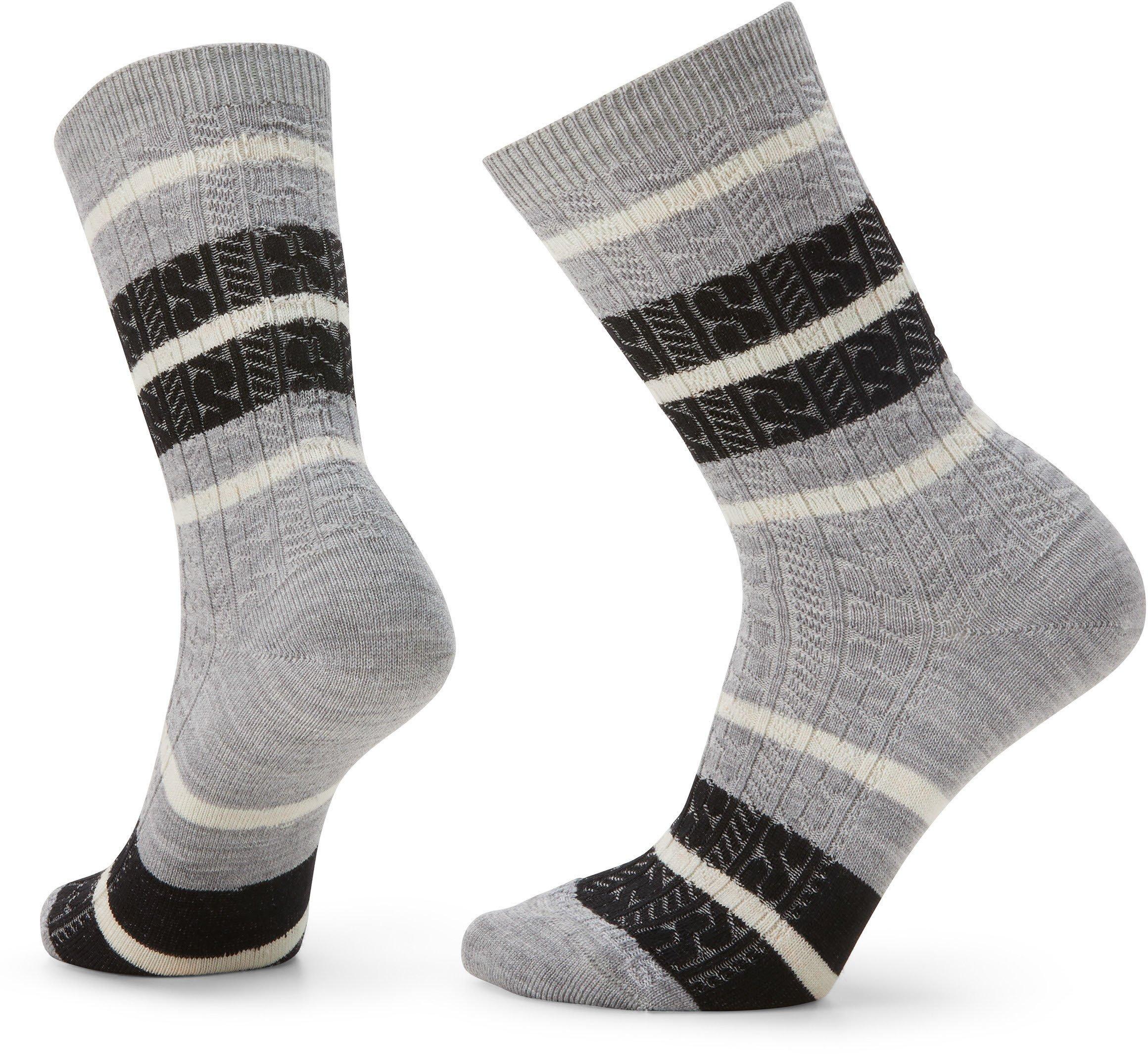 Smartwool W Everyday Striped Cable Crew - Recycled M