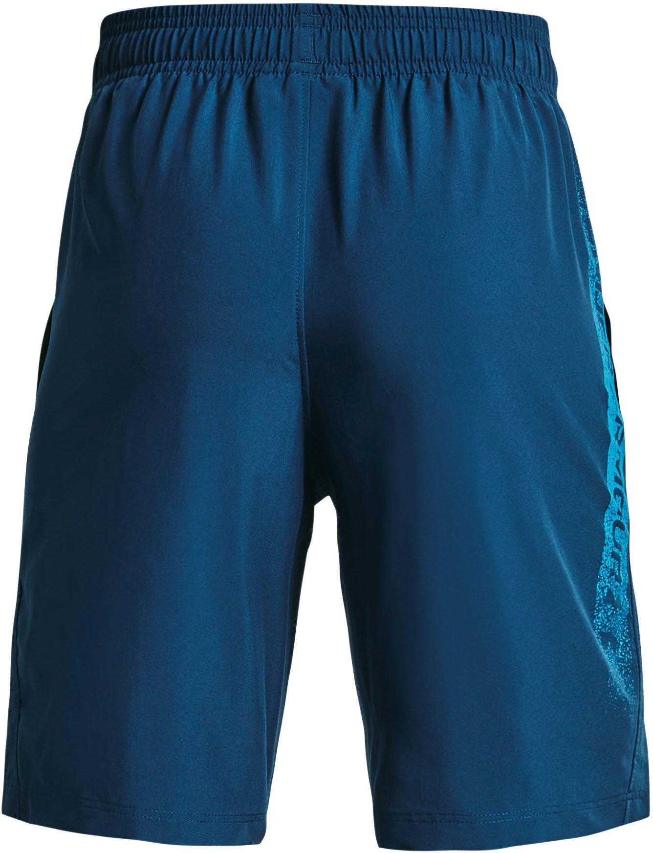 Under Armour Woven Graphic Shorts-BLU S