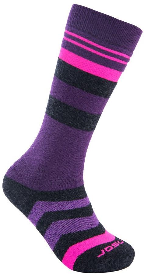 Sensor Ponožky Slope Merino dětské černá/růžová/fialová 32-34