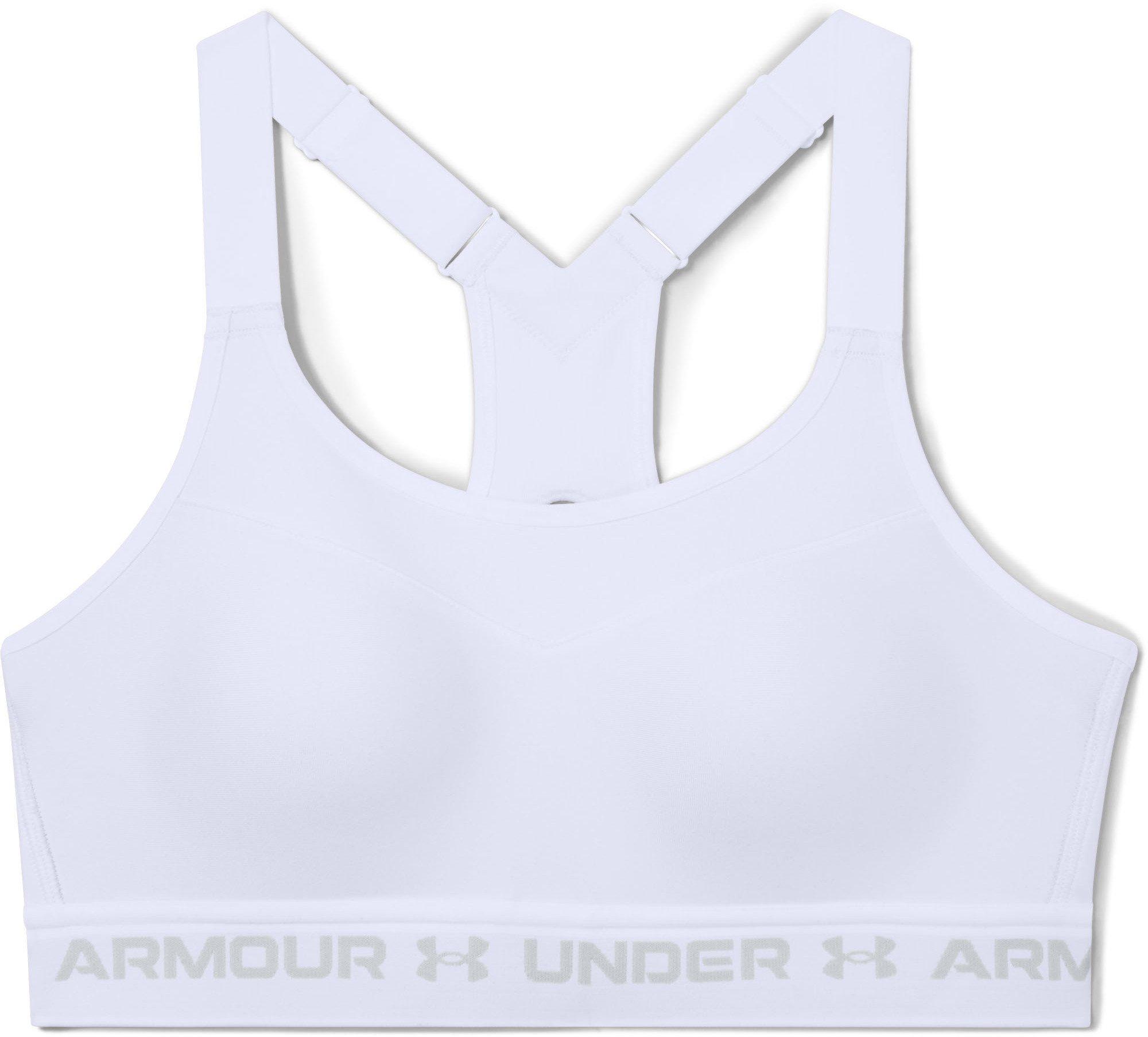 Under Armour Armour High Crossback Bra-WHT 36B