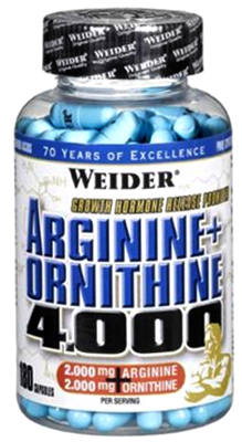 Weider Arginine + Ortnithine 4.000, 180 kapslí