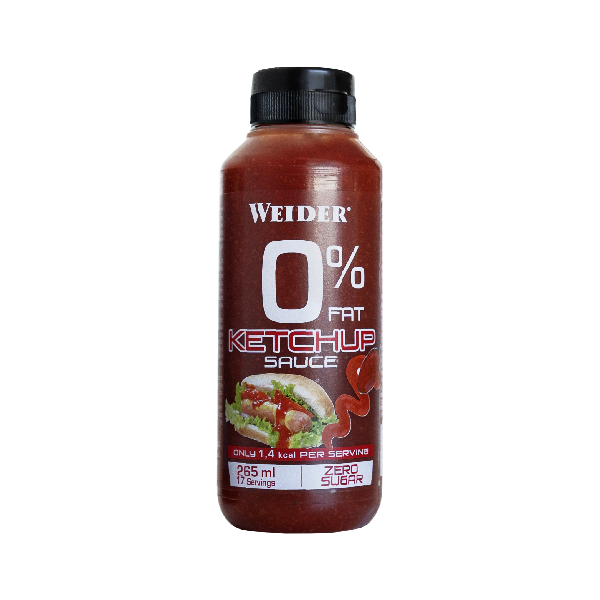 WEIDER 0% Fat Ketchup omáčka, 265 ml