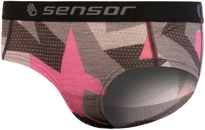 Sensor Merino Impress dámské kalhotky černá/camo XL