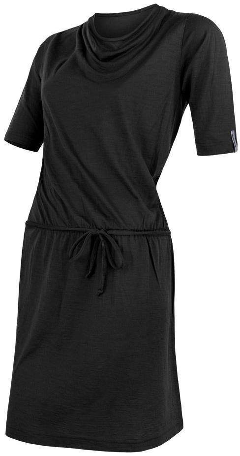 Sensor Merino Active dámské šaty černá XL