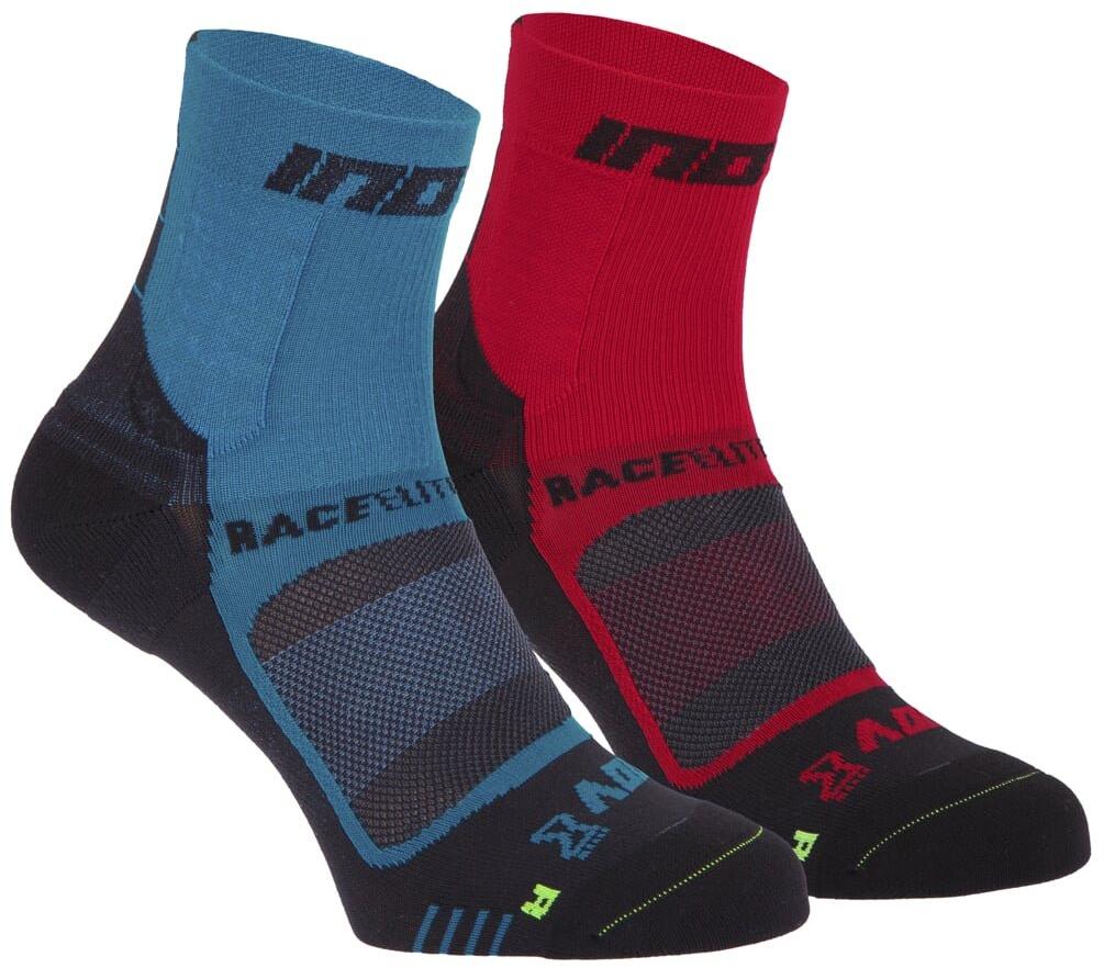 Inov-8 RACE ELITE PRO SOCK blue/black + red/black modrá a červená S